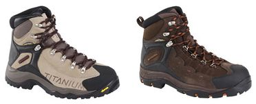 deux modèles de chaussures de randonnées Columbia, Ocanto Peak et Titatium Daska Pass