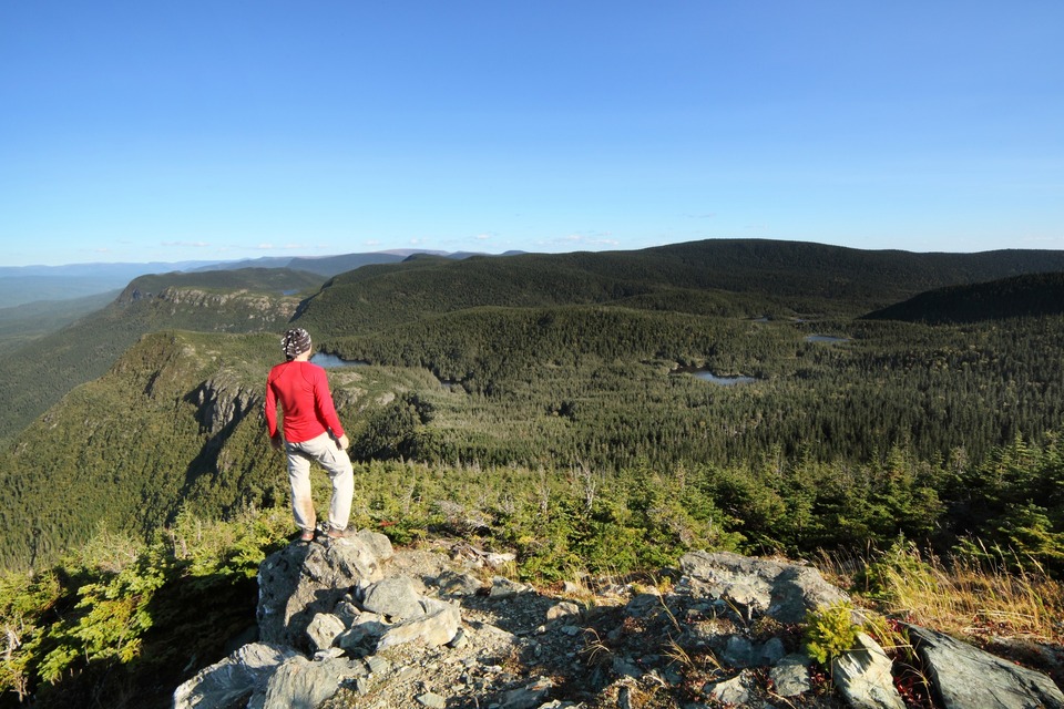 Vue sur les monts Chics Chocs, Gaspésie, Québec, septembre 2012