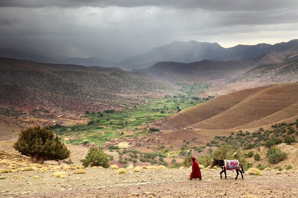 La haute vallée des Ait Bouguemez, Haut Atlas, octobre 2012