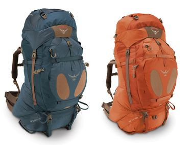 Les sac à dos Argon et Xenon de la marque Osprey sont destinés au portage de charge importante avec confort