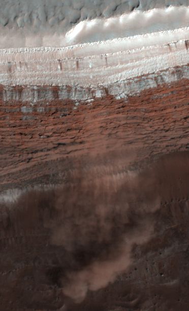 Avalanche sur Mars