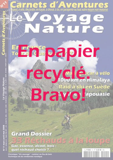 Carnets d'aventures sur Papier recyclé