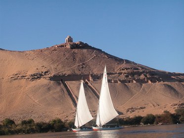 En felouque sur le Nil
