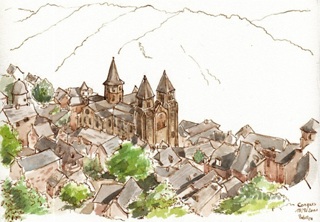 Les chemins de Compostelle - De Nasbinals à Conques