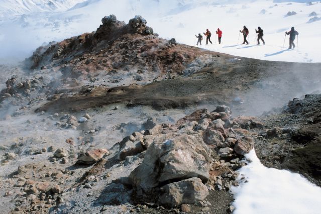 Neige parmi les volcans du Torfajökull