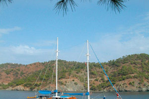 Rando-bateau en mer turquoise
