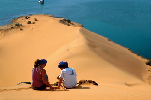 Randonnée et pêche sur le lac Nasser