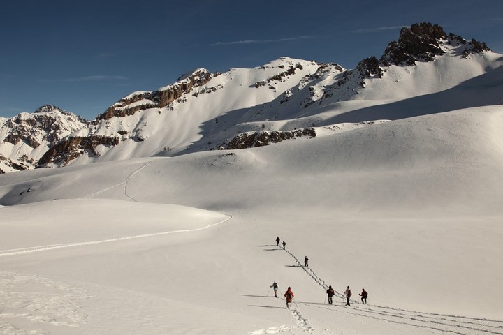 Randonnée raquettes dans le Queyras en photo