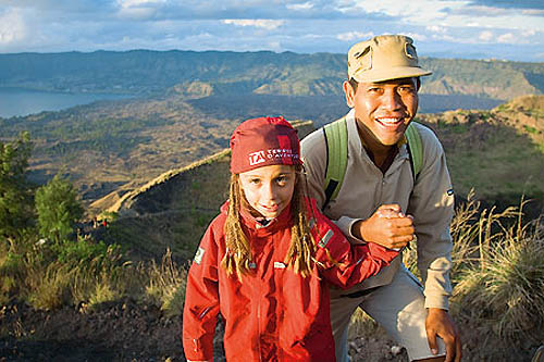 Rizières et volcans