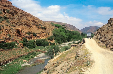 Sur la route de Télouet à Skoura