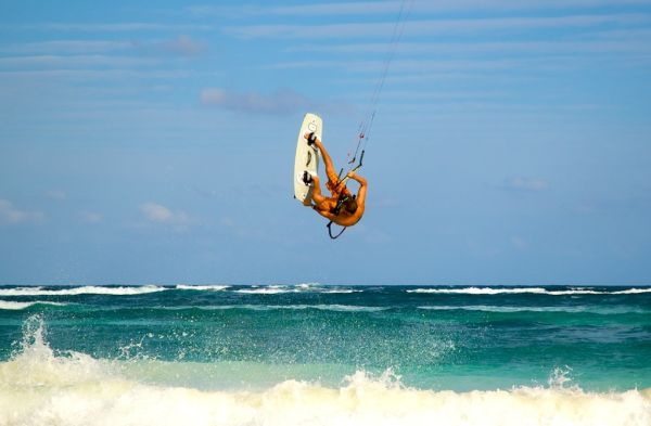 Tulum vu du ciel:  Kite-surf au Mexique