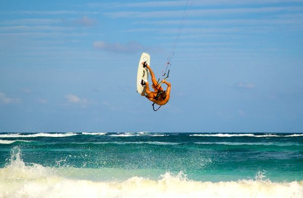 Tulum vu du ciel: Kite-surf au Mexique