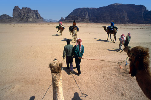 Vie bédouine du wadi Rum à Pétra