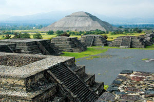 Volcans et légendes aztèques